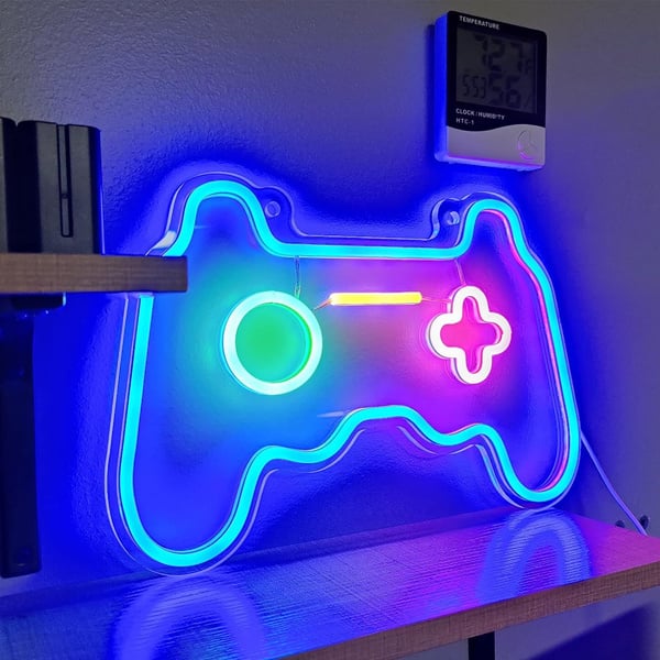 Letrero de Neón, Luces de Neón en Forma de Mando Juego para Gamer