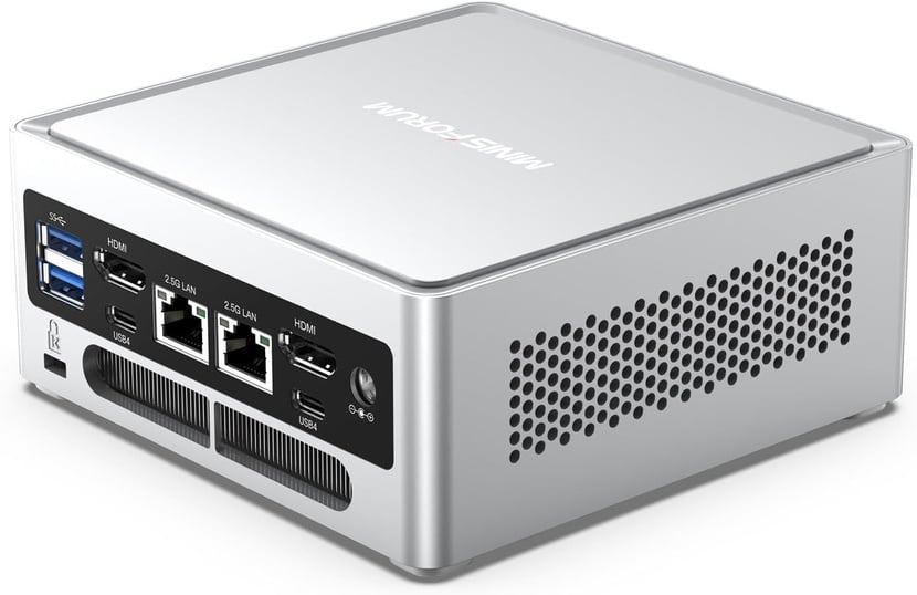 MINIS FORUM NPB6 Mini PC 32 Go RAM 1 A SSD Ordenador de Oficina Intel Core i7-13620H, 10 Corazones y 16 Hilos, 2 x HDMI y 2X Puertos USB4 (8K@60Hz), 5 x Puertos USB, 2 x 2,5 G LAN RJ45