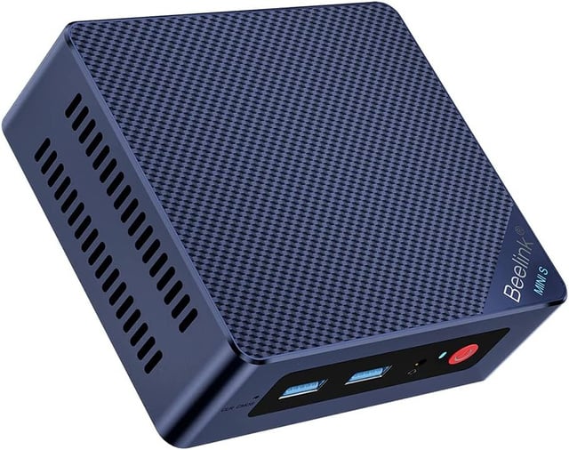 Beelink Mini S12 Pro Mini PC, Mini Ordenador de Sobremesa con Alder Lake-N N100, 16GB DDR4 +500GB M.2 PCIe 2280 NVMe SSD, WIFI6, Dual HDMI, Pantalla Dual, 1000Mbps, BT 5.2